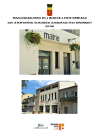 TRAVAUX REHABILITATION DE LA MAIRIE DE LA POSTE COMMUNALE